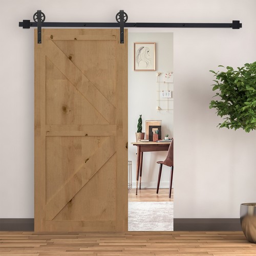 6ft sliding wood barn door - sliding,