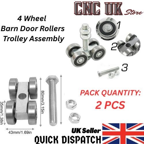 2pcs wheel barn - barn, door