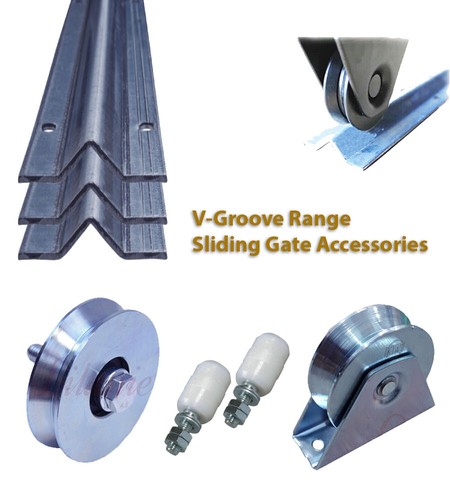 Groove wheels rollers and - v,