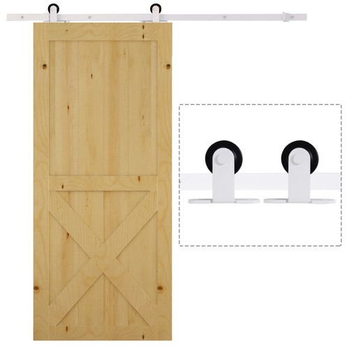 Homcom 6ft steel - sliding, barn