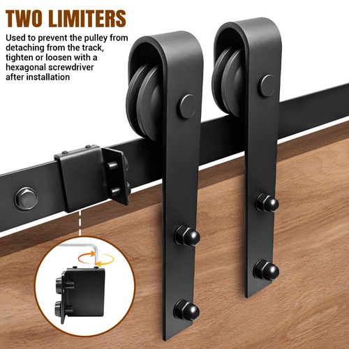 6ft sliding wood barn door - wood,