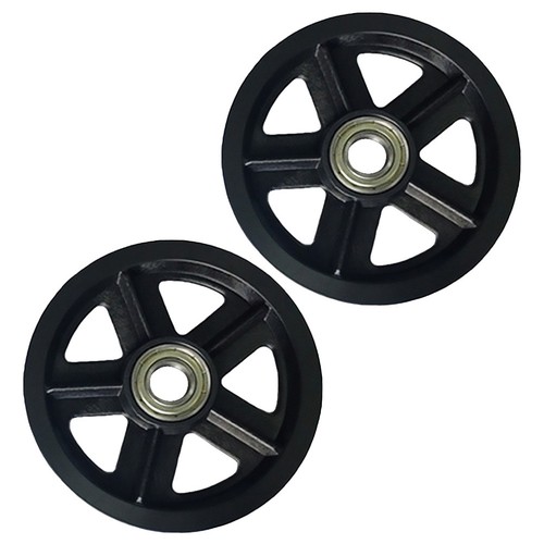 Pcs black barn door roller - 2,