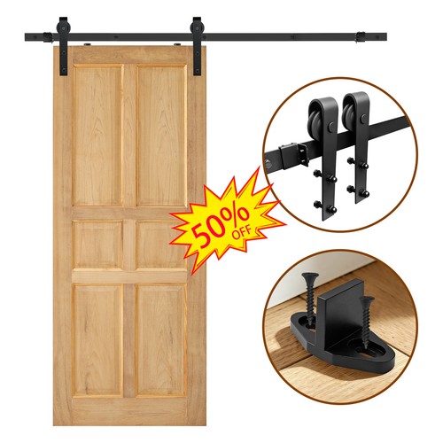 6ft steel sliding barn door - sliding,